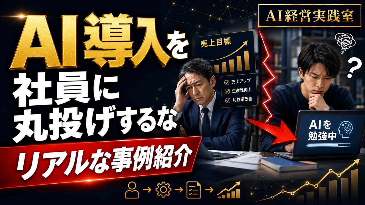 社員にAI研修を丸投げしても成果が出ない理由｜中小企業のAI導入手順