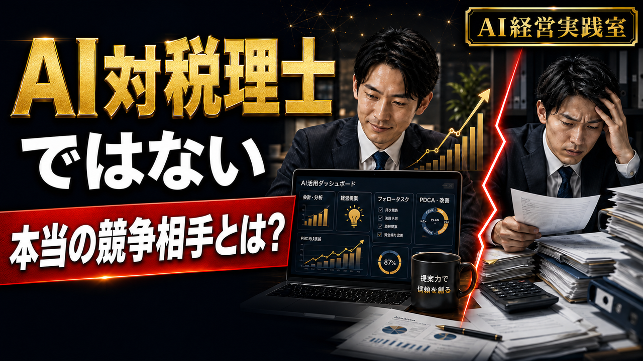 税理士のAI活用で差がつく理由｜仕事が残っても利益が残るとは限らない