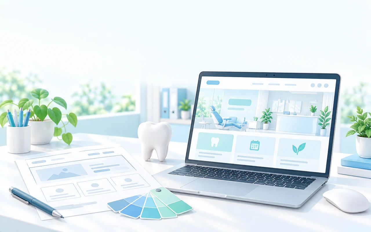 歯科医院向けWebサイトの制作を表すCraft for Dentalのイメージ